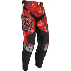 Moose Offroad Sahara, Textilhose - Rot/Weiß/Schwarz - 30