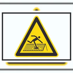 HB-Druck Achtung Nicht trittsicheres Dach Symbol A0 (841x1189mm) Schild