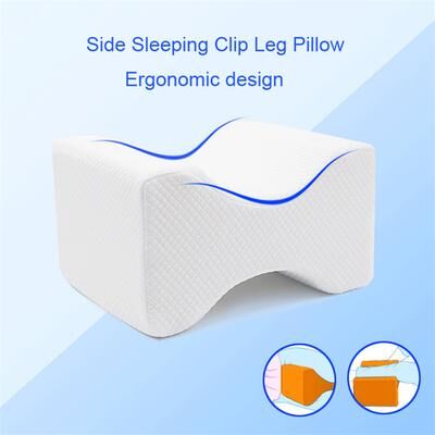 Youfap Market Orthopedic Memory Foam Leg Pillow For Side Sleepers grey