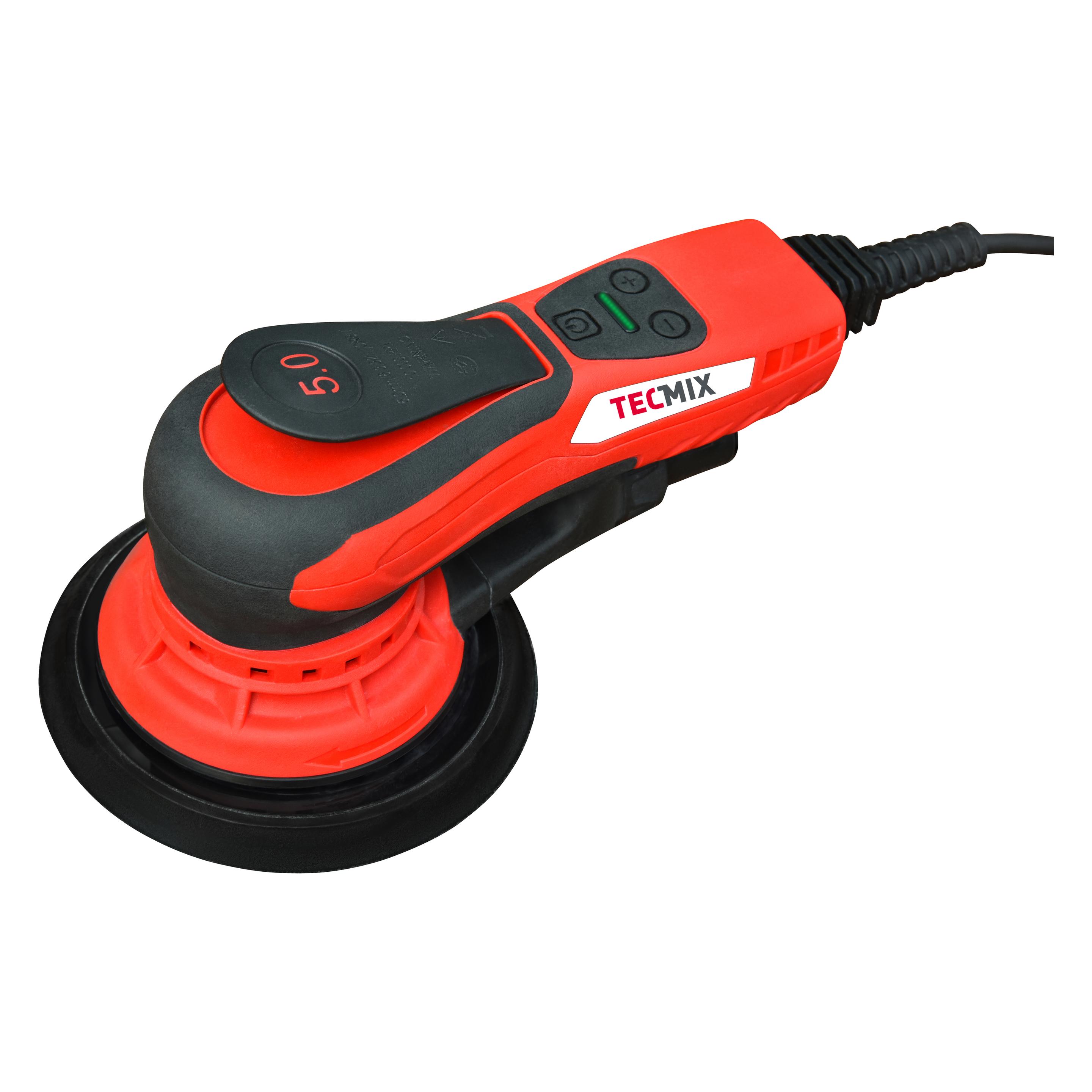 Tecmix EXZENTERSCHLEIFER TMX EXS 350 5.0 (230V - EU) - 350W, 4000-10000 U/MIN, Ø150MM, BÜRSTENLOSER MOTOR (Exzenterschleifer) (17622)