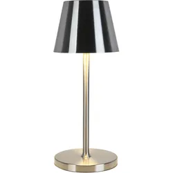 Akku-Tischleuchte Musi Weiß/Nickelfarben max. 3 Watt