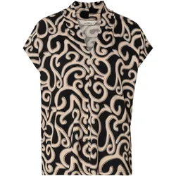 Tchibo - Blusenshirt mit V-Ausschnitt - Damen - Gr. S - schwarz
