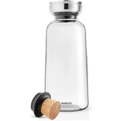 Eva Solo Silhouette Glass Karaffe, Serviergefässe, Transparent, Silber