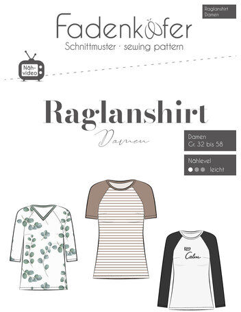 Fadenkäfer Schnitt "Raglanshirt" für Damen