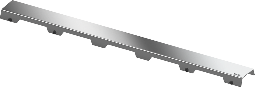 Match1 grille TECE 601282 TECEdrainline acier II droit, Inox poli, 1200 mm