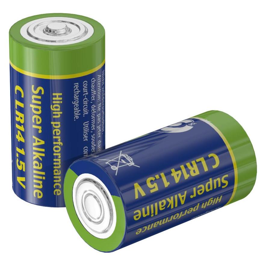Gembird EG-BA-LR14-01 Haushaltsbatterie Einwegbatterie Alkali (1 Stk., C, 7500 mAh) (EG-BA-LR14-01)