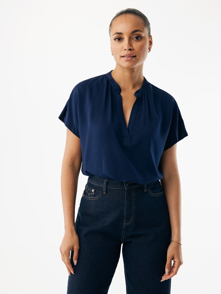 Mexx Bluse "Petulia" in Dunkelblau - 38