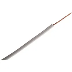 RS PRO, Kabelleitung, Normierte Aderleitung Ø 2.6mm / 0,5 mm2 Kupfer, Weiss 16/0,2 mm Litzen, 100m (100 m)