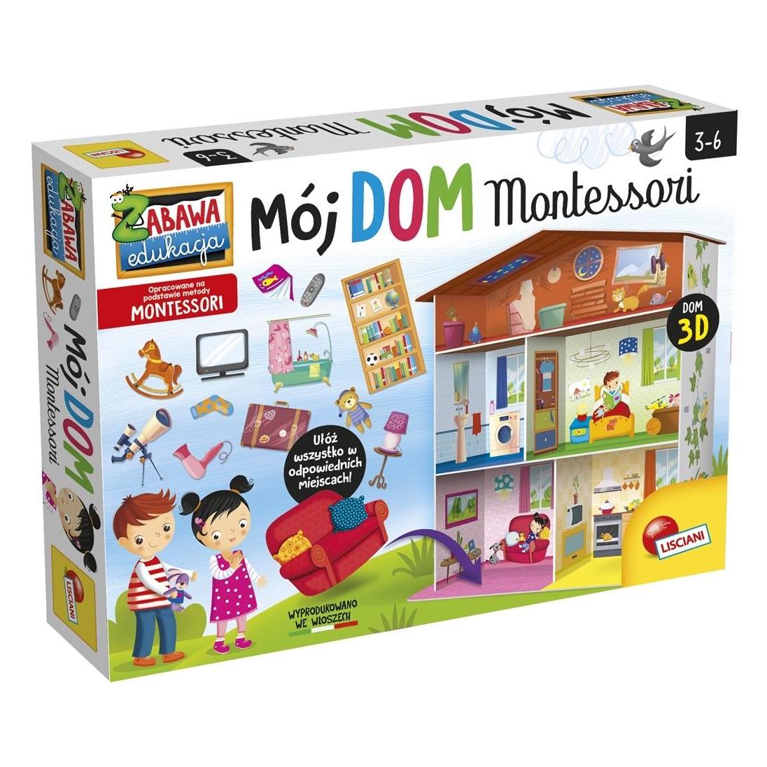 Lisciani Lernspiel Montessori Maxi mein Haus (Polnisch, 1 - 6 Spieler) (GXP-703825)