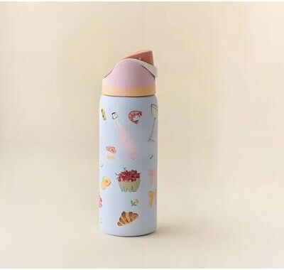 Uplifted Finds Double Wall Vacuum Fruit Infuser Water Bottle 24oz 32oz Leakproof Insulated Tumbler With Straw a 32 Oz