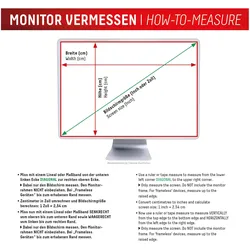 Displex Privacy Safe, Desktop Monitor Blickschutzfilter (27", 16:9), Monitor Schutzfolie