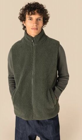 Giacca uomo senza maniche in sherpa Personalizzate o neutre Spasso