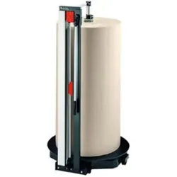 Rocholz Schneidständer, senkrecht, fahrbar, für Rollendurchm. 450 mm, Schnittbreite 1600 mm, BxTxH 1620x97, Schneidemaschine, Schwarz, Grau