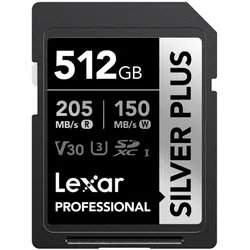 Lexar Silver Plus SDXC UHS-I 512GB Speicherkarte
