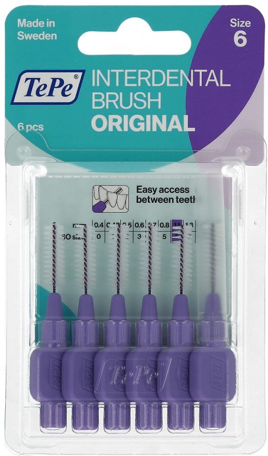 Tepe Interdentalbürste 1,1mm lila 6stk