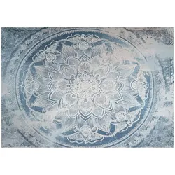 FOTOTAPETE Mandala Beton Blau 150x105 cm