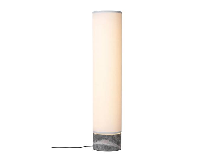 GUBI Unbound Stehleuchte 80cm Weiß-Grauer Marmor