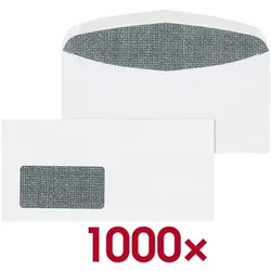 Mailmedia Sicherheitsumschlag »1000« weiß, 22.9x11.4 cm