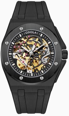 Youfap Market Premium Luxury Sports Men Waterproof Automatic Mechanical Wristwatch black