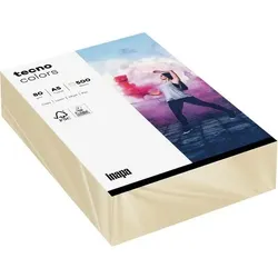 tecno DIN A5 Farbiges Papier Creme 80 g/m2 500 Blatt