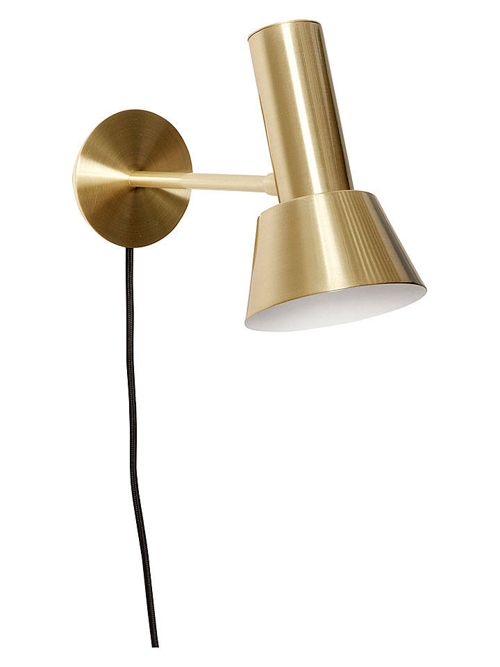 Hübsch Wandleuchte "Tap" in Gold - (H)20 cm - onesize