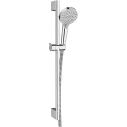 hansgrohe, Duschbrause, Vernis Blend Duschset 100 Vario mit Duschstange Crometta 65 cm (2 Strahlarten, 15.20 l/min)