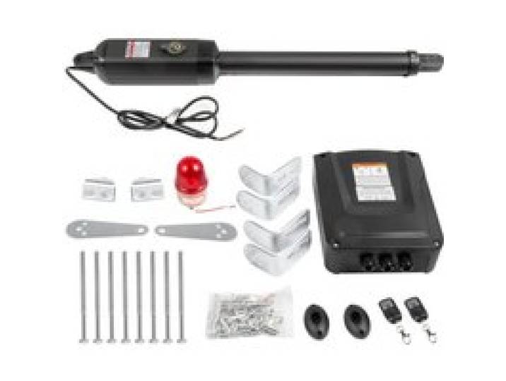 VEVOR Elektrischer automatischer Türöffner, 380 kg Tragkraft, Einzelschwingtüröffner, 5,5 m Länge, 16 mm/s Geschwindigkeit, 80 W, mit Fernbedienung, Türantrieb für Garage schließt Kettenglied