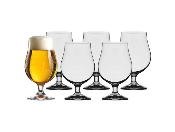 Stölzle Lausitz Biergläser Berlin transparent 400 ml 6er Set, Transparent, Glas, Gläser, Biergläser