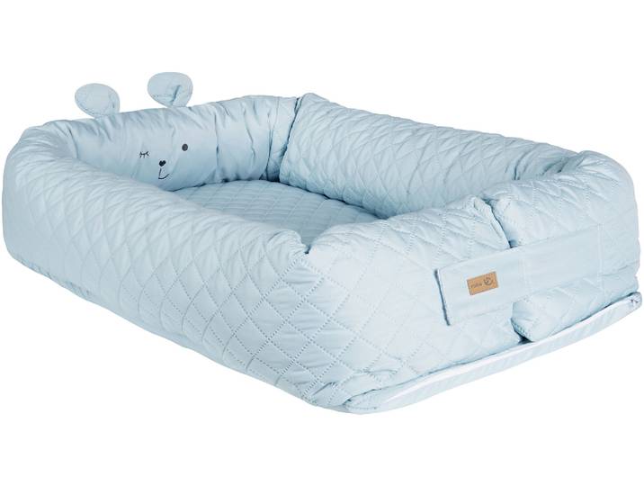 Kuschelnest ROBA Babylounge, roba style, Benny, hellblau , blau (hellblau, sky), Obermaterial: 100% Polyester. Füllung: 100% Polyester, Bettnestchen, Kuschelnest, 3in1