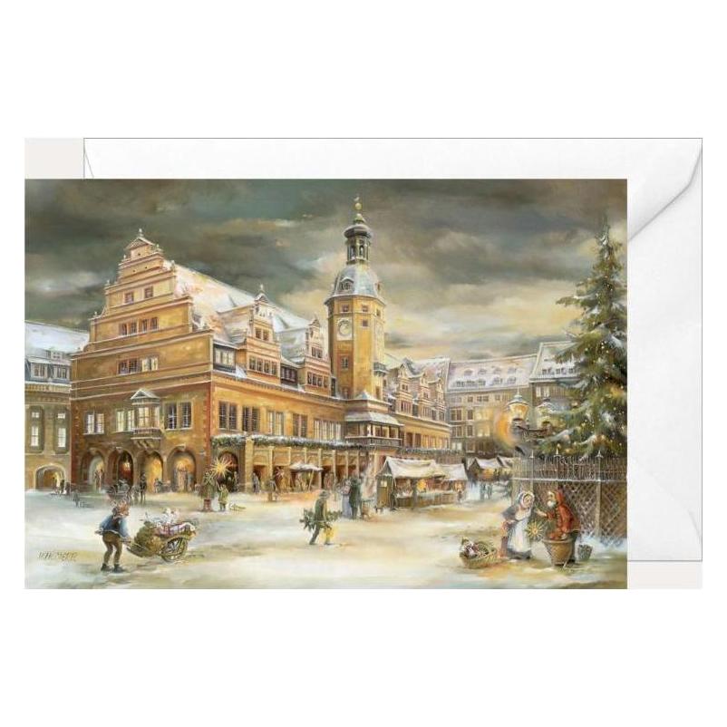 Olewinski & Tochter 2500 - Weihnachtsklappkarte "Leipzig Altes Rathaus" (2500)