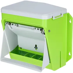 Kerbl SmartCoop Futterautomat mit Schutzklappe, 7,5 kg (750 cl), Futternapf