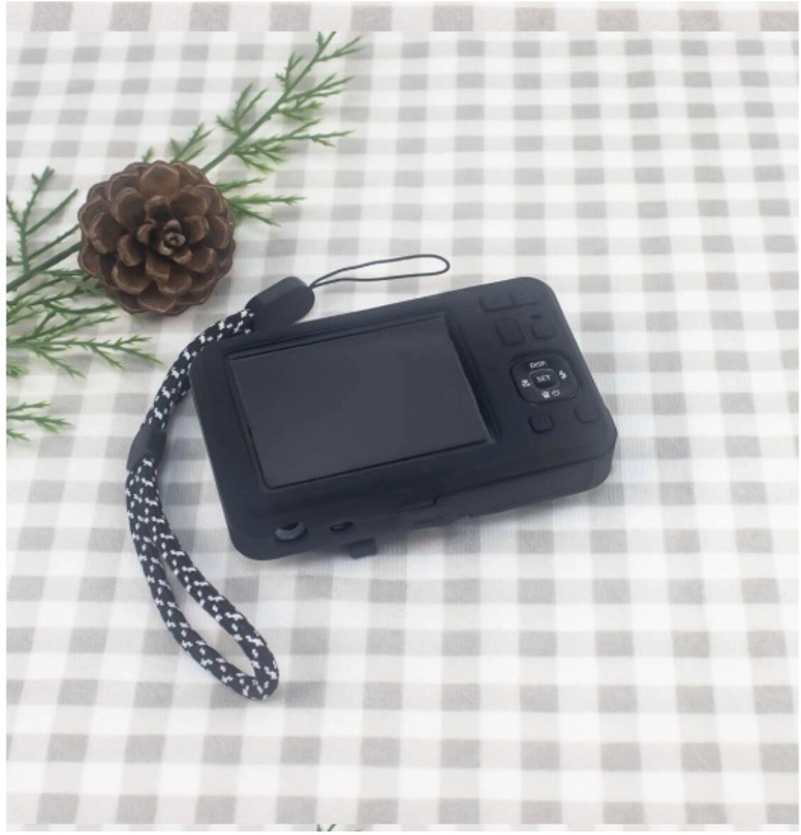 INF Étui de protection en silicone compatible avec Kodak PIXPRO FZ55 - Antichoc, Antipoussière Le noir