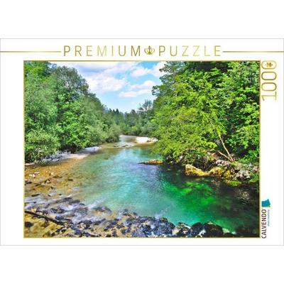 CALVENDO Puzzle Smaragdgrüne Savica | 1000 Teile Lege-Größe 64x48cm Foto-Puzzle für glückliche Stunden