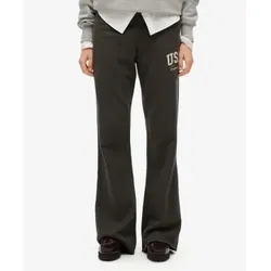Superdry für Damen. W7011171A Athletische Jogger-Schlaghose in Dunkelgrau (XS), Lässig, Baumwolle