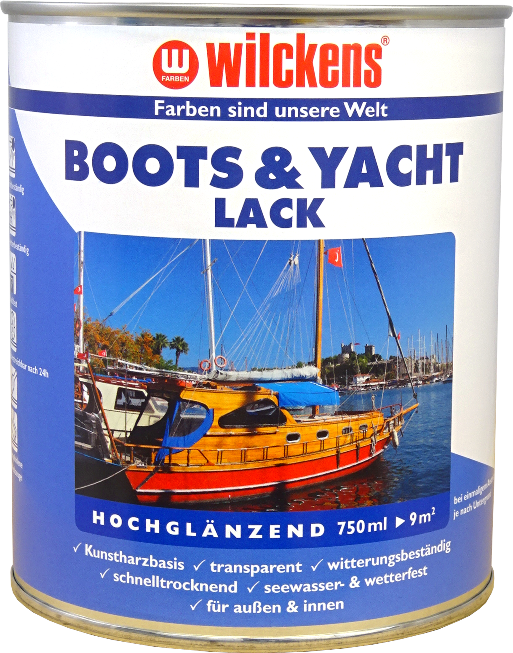 WILCKENS Boots- & Yachtlack hochglänzend, 750 ml