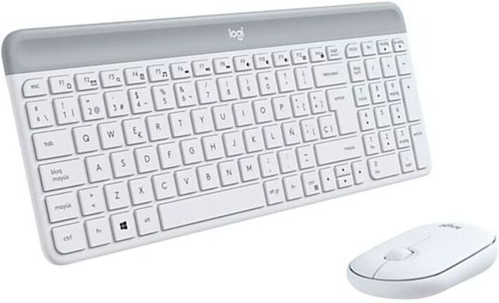 Teclado + Ratón Logitech MK470 Inalámbrico Wireless, Blanco, Nuevo