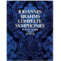 Complete Symphonies in Full Score, Fachbücher von Johannes Brahms