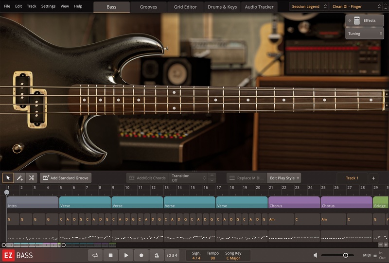 Toontrack EBX Session Legend