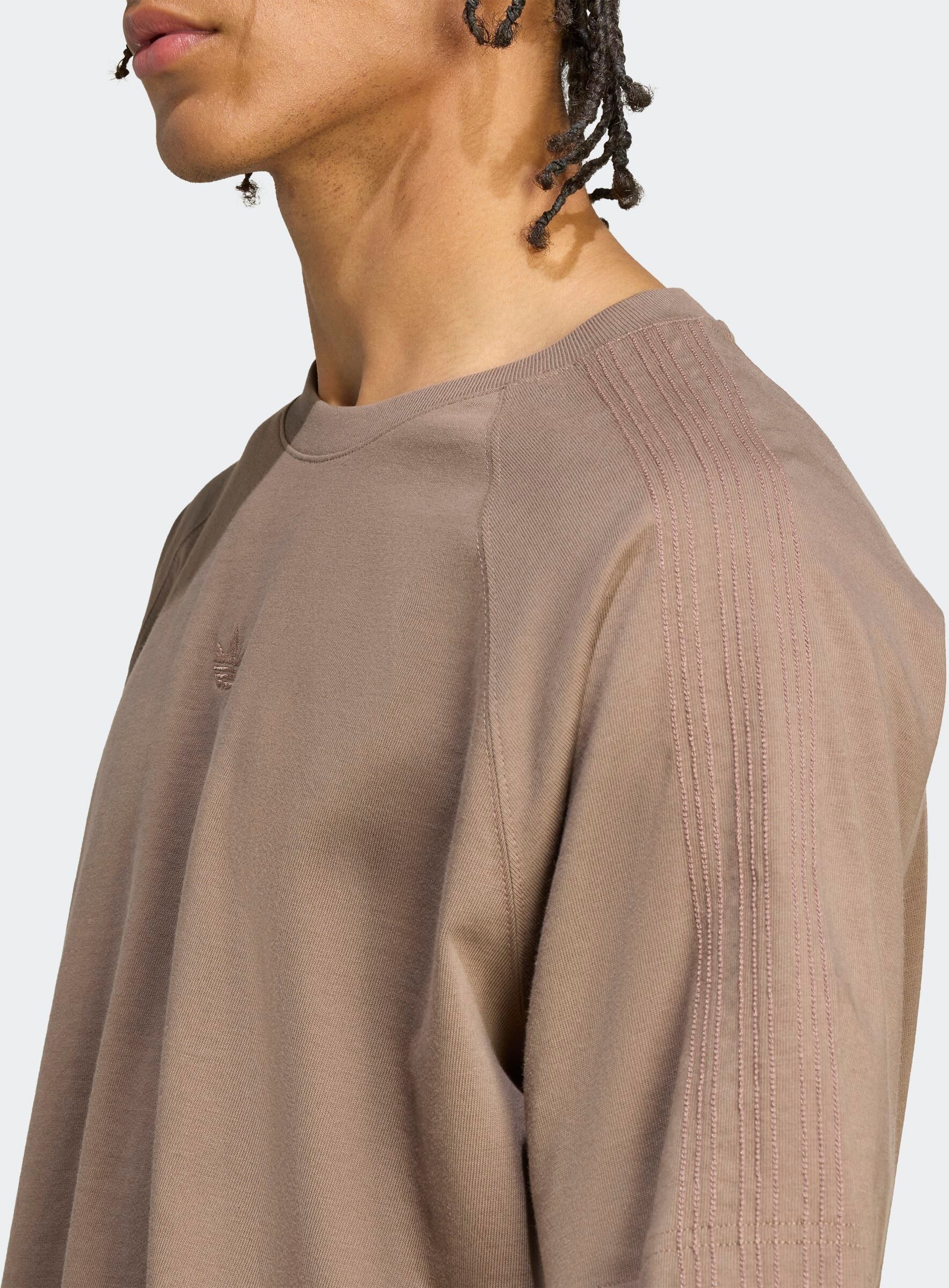 T-Shirt ADIDAS ORIGINALS "PREMIUM ESSENTIALS", Herren, Gr. S, braun (earth strata), Obermaterial: 100% Baumwolle, normal, Rundhals, Shirts T-Shirt, sportlicher Stil, Kurzarm, lockere Passform, aus Baumwolle