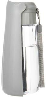 Inspired Finds Portable Leak Proof Dog Water Bottle With Built In Drinking Bowl gray