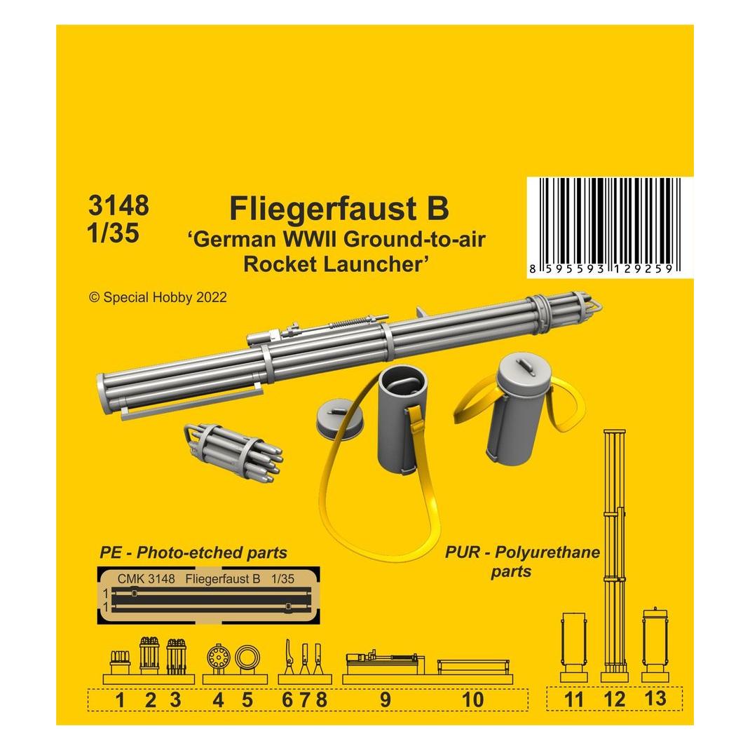 CMK Fliegerfaust B German WWII ground-to-air rocket launcher (129-3148)