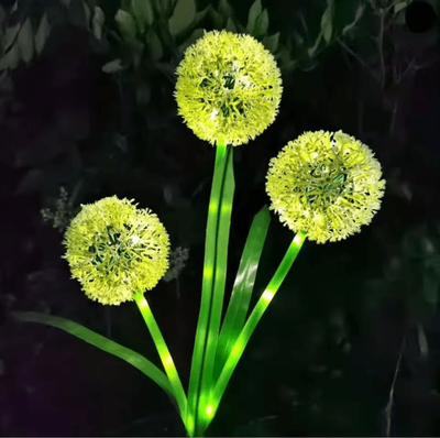 Inspire Essentials Solar Dandelion Garden Light warm White three