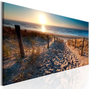 Artgeist Wandbild Zum Sonnenuntergang, Leinwand, Querformat, 120 x 40 cm