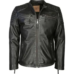 Top Gun Stilo, Lederjacke - Vintage Schwarz - L
