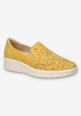 Women's Ying Comfort Flat by Easy Street in Yellow (Size 11 M)