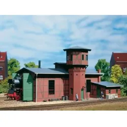 Auhagen 11400 - Lokschuppen mit Wasserturm, Spur H0