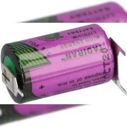 Tadiran Lithium 3,6V Batterie SL 750/PT 1/2AA - Zelle 1/2 Print +/- -
