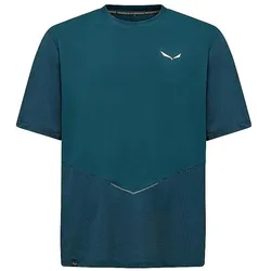 Salewa, Herren, Funktionsshirt, Pedroc Dry Hybrid T-Shirt M - leichtes, Technisches Herren-T-Shirt für Speed Hiking (M), Blau