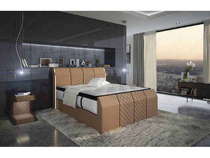 Boxspringbett Paris Leder