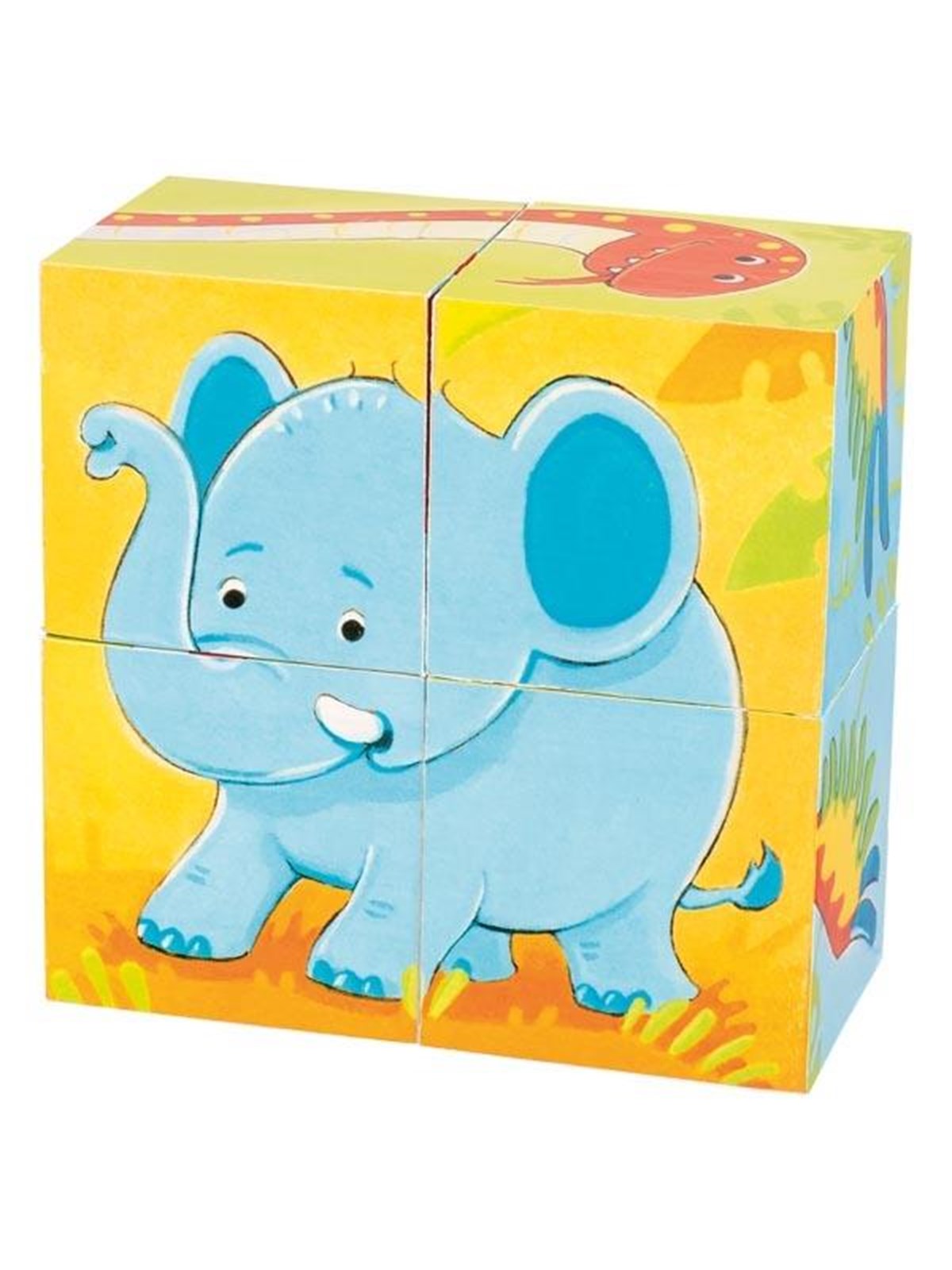 Goki Wooden Block Puzzle Wild Animals 4 pcs. Holz